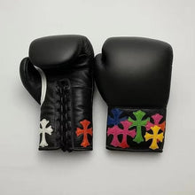 Crucifix Cross Leather Boxing Gloves – Custom Training Design – product image 8