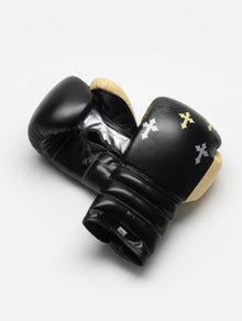 Gothic Cross Leather Boxing Gloves – Lace-Up – product image 2