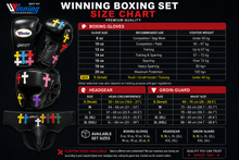 Winning Style Boxing Set | Lace-Up Gloves, Headgear & Groin Guard – product image 2