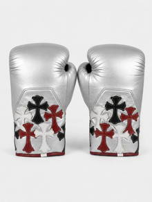 Multicolor Cross Leather Boxing Gloves – product image 6