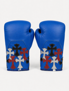 Multicolor Cross Leather Boxing Gloves – product image 8