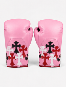 Multicolor Cross Leather Boxing Gloves – product image 9