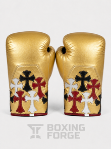 Multicolor Cross Leather Boxing Gloves – product image 10