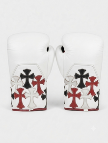 Multicolor Cross Leather Boxing Gloves – product image 11