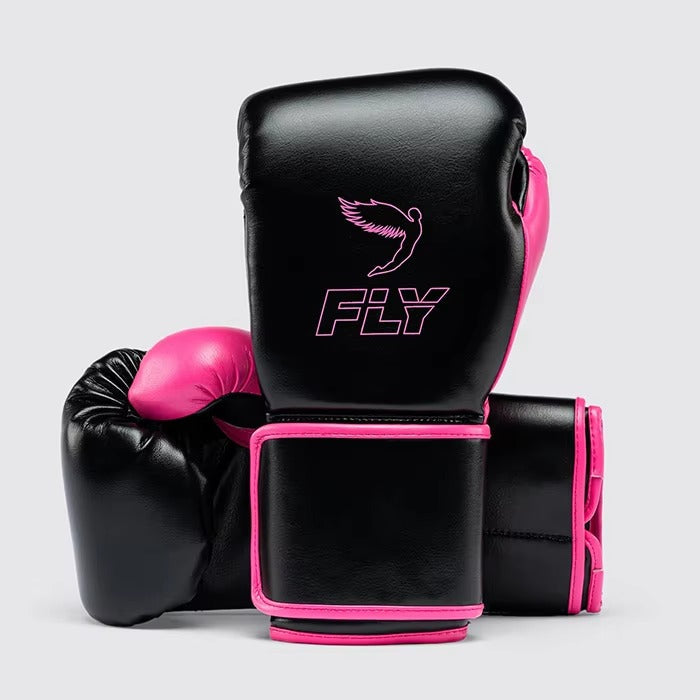 Premium Black/Pink Boxing Gloves – Professional Training & Sparring Gloves – product image 1