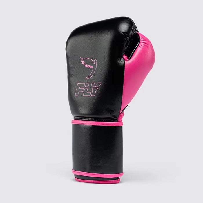 Premium Black/Pink Boxing Gloves – Professional Training & Sparring Gloves – product image 2