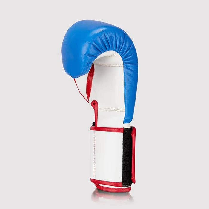 Premium Blue/White Boxing Gloves – Professional Training & Sparring Gloves – product image 3