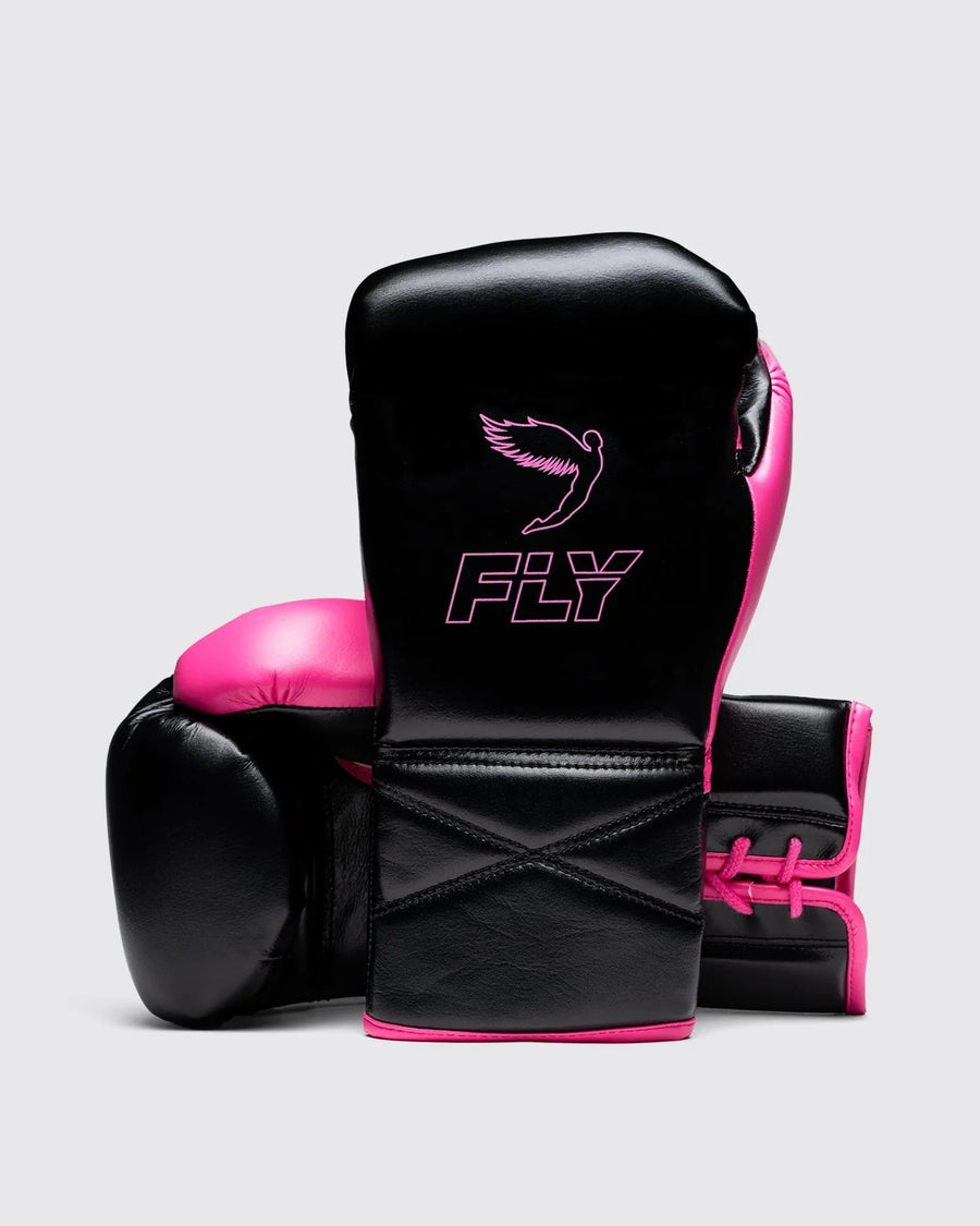 Premium Black/Pink Boxing Gloves – Professional Training & Sparring Gloves – product image 1