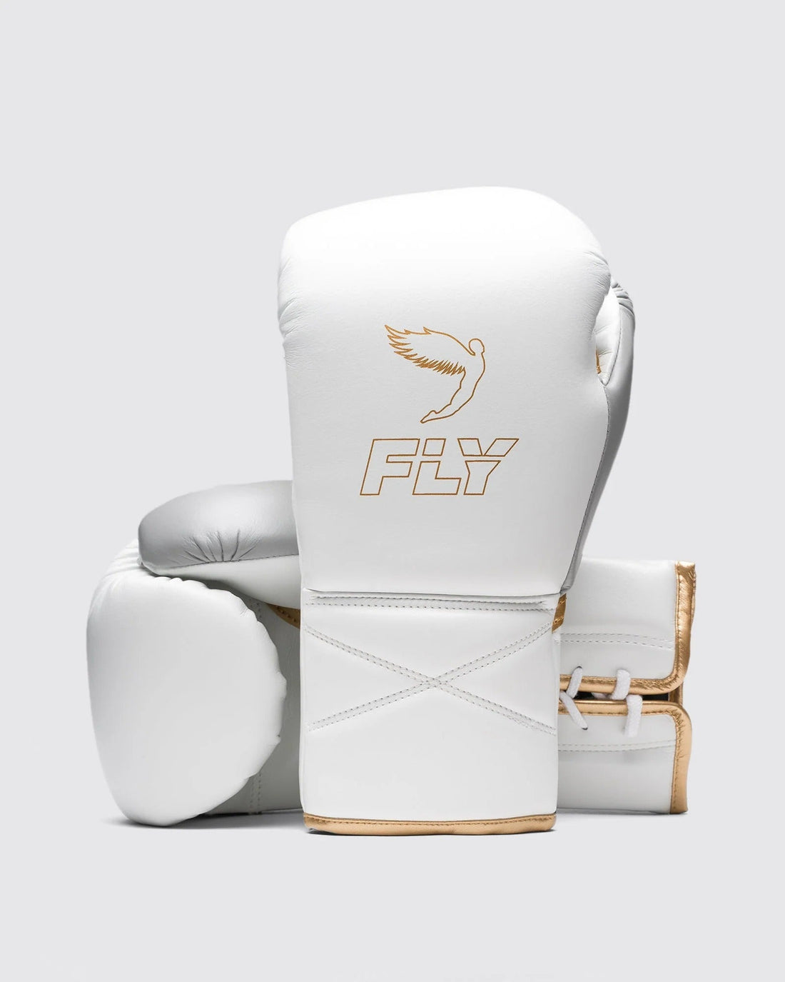 Premium White/Gold Boxing Gloves – Professional Training & Sparring Gloves – product image 1