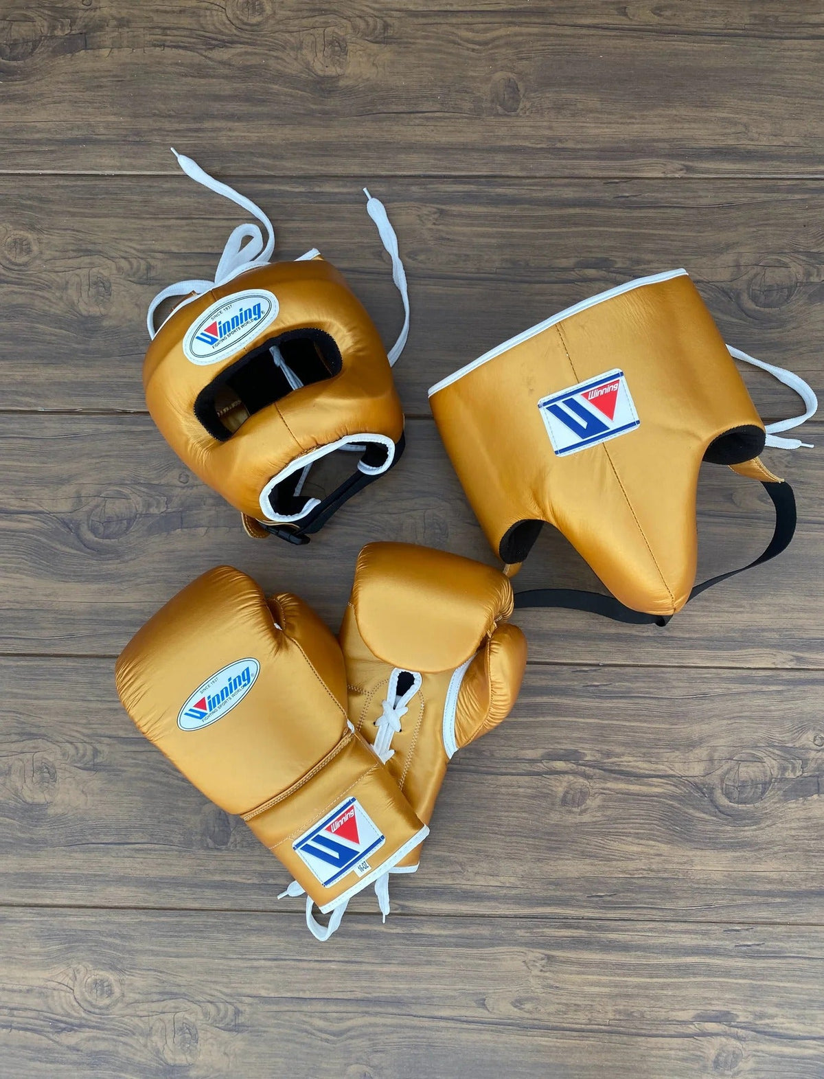 Winning Yellow Full Boxing Set – Full Face Headgear, Boxing Gloves & Training Equipment – product image 1