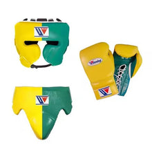 Emerald Elite Leather Boxing Set – Gloves, Headguard & Groin Guard – product image 9