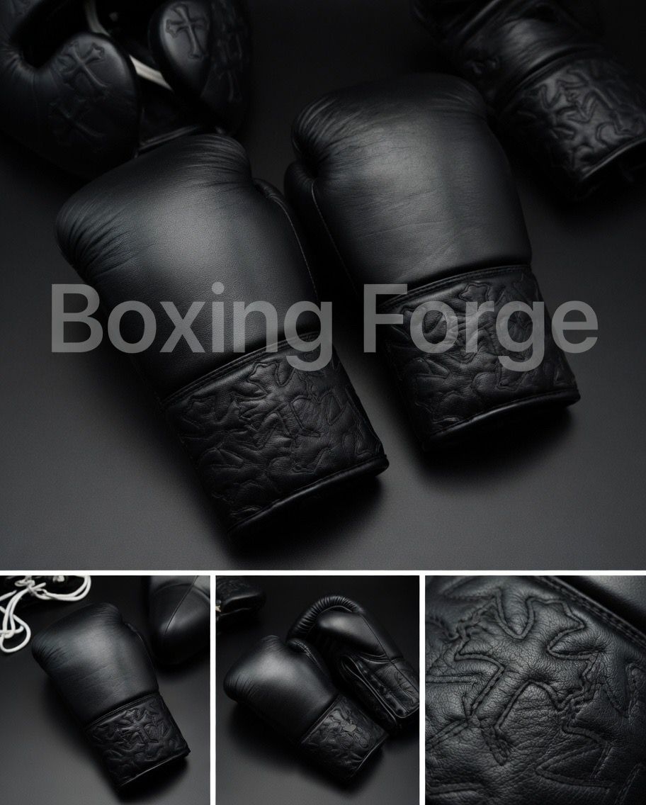 Cross Series Leather Boxing Set – Gloves, Headguard & Groin Guard – product image 3