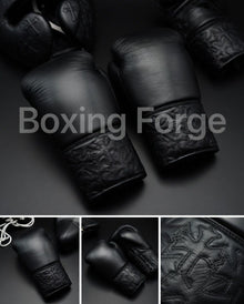 Cross Series Leather Boxing Set – Gloves, Headguard & Groin Guard – product image 3